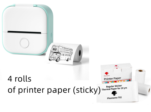 Mini Portable Thermal Label Printer - Ideal for Students and Price Tags