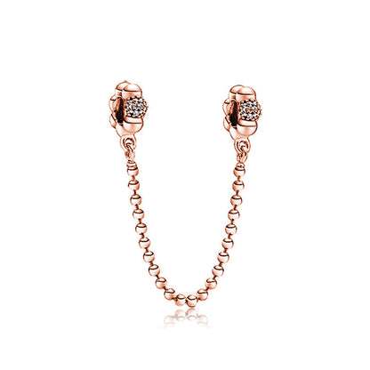DIY Mouse Head Diamond Alloy Beads Bracelet