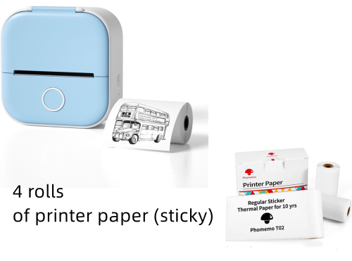 Mini Portable Thermal Label Printer - Ideal for Students and Price Tags