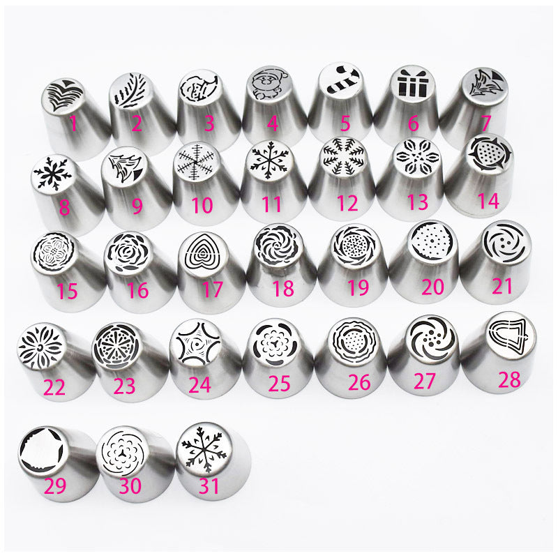DIY Christmas Cake Decorating Tools Set 30 Pieces