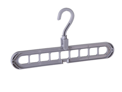 Plastic Clothes Hanger with Storage Hook