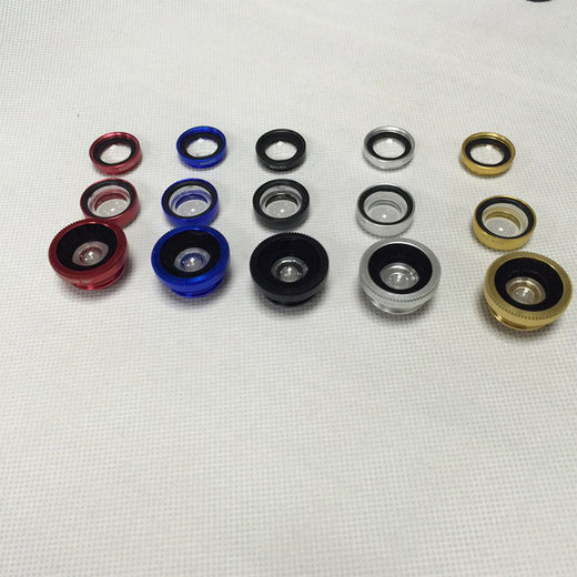 Mobile Phone Fisheye Lens Three In One Specific Mobile Phone Lens Magnifier Fisheye Wide-angle Macro Self Artifact
