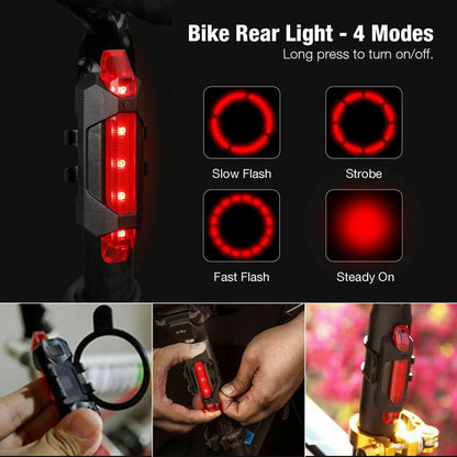 USB Rechargeable LED Bike Headlight