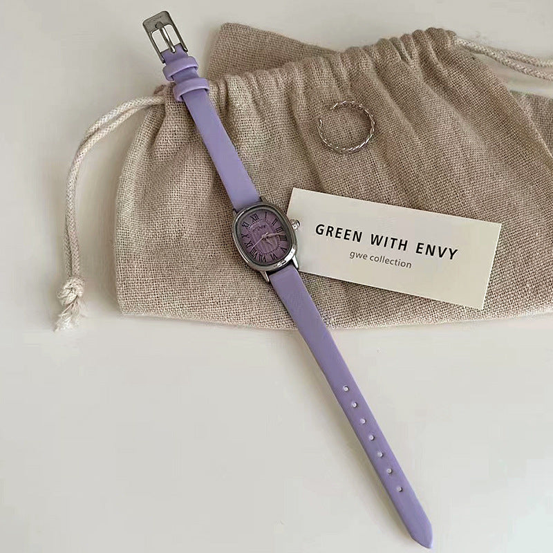 Women's Luxury Retro Roman Leather Watch