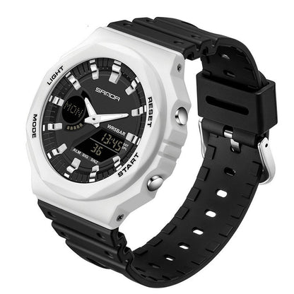 Sports Waterproof Dual Display Electronic Watch
