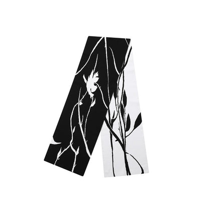 Black White Floral Special-interest Design Scarf