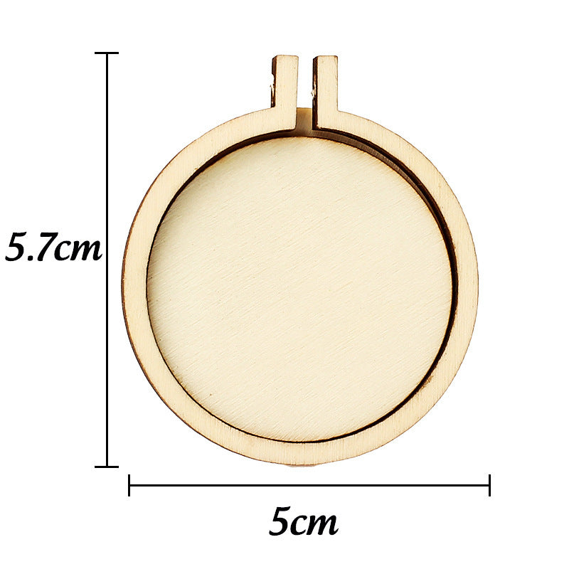 Wooden Mini Embroidery Frame Ornament