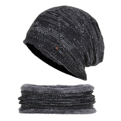 Biking Men's Two-piece Woolen Hat with Ear Protection