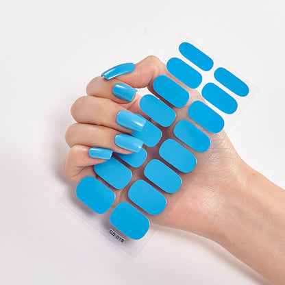 Nailart Sticker Pure Solid Color Self Adhesive