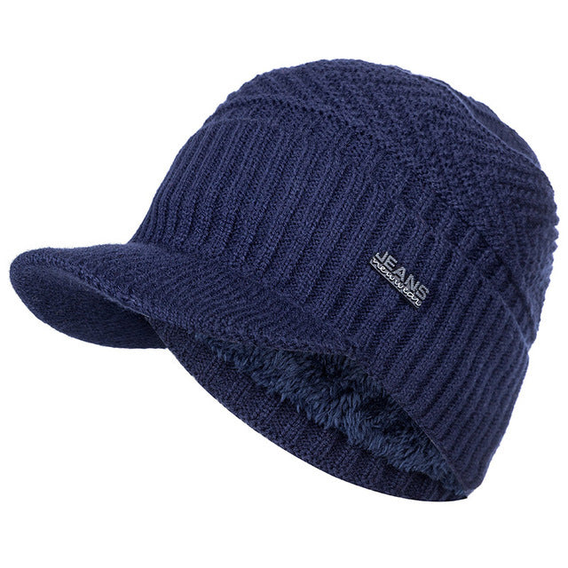 Unisex Warm Fur Lined Beanie