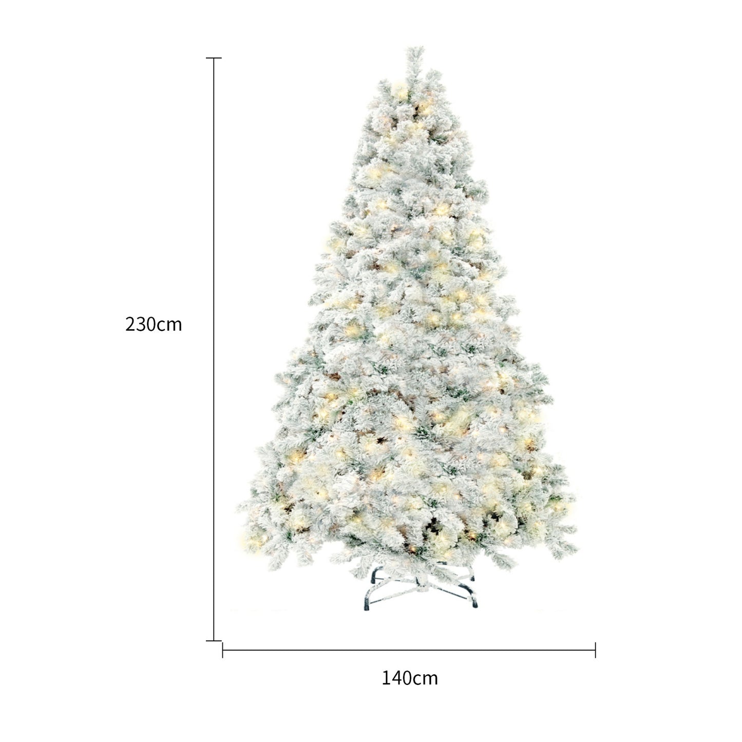 PVC Snow Christmas Tree Decor