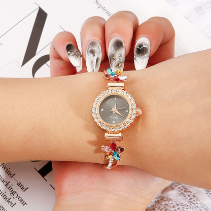 Fashion Diamond Women's Quartz Bracelet Watch
