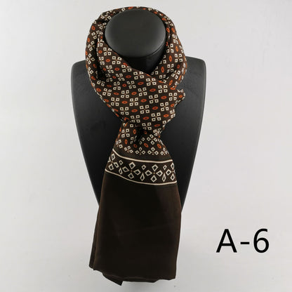 Men's Double Layer Cashmere Washed Warm Scarf
