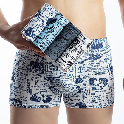 Men's Mid-waist Breathable Boxer Underwear
