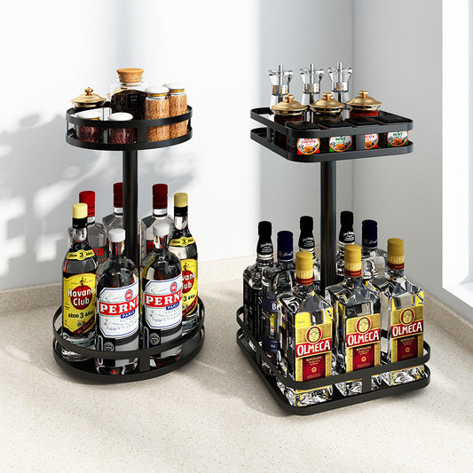 Rotating Kitchen Shelf Countertop Spice Rack