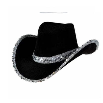 Amazon White Silver Edge West Cowboy Hat