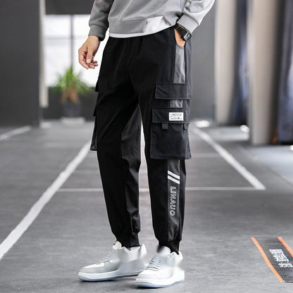 Men's Loose Plus Size Sports Overalls Pants