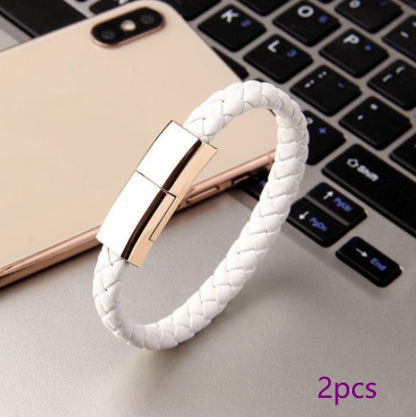 USB Bracelet Charger Cable for iPhone USB C Micro