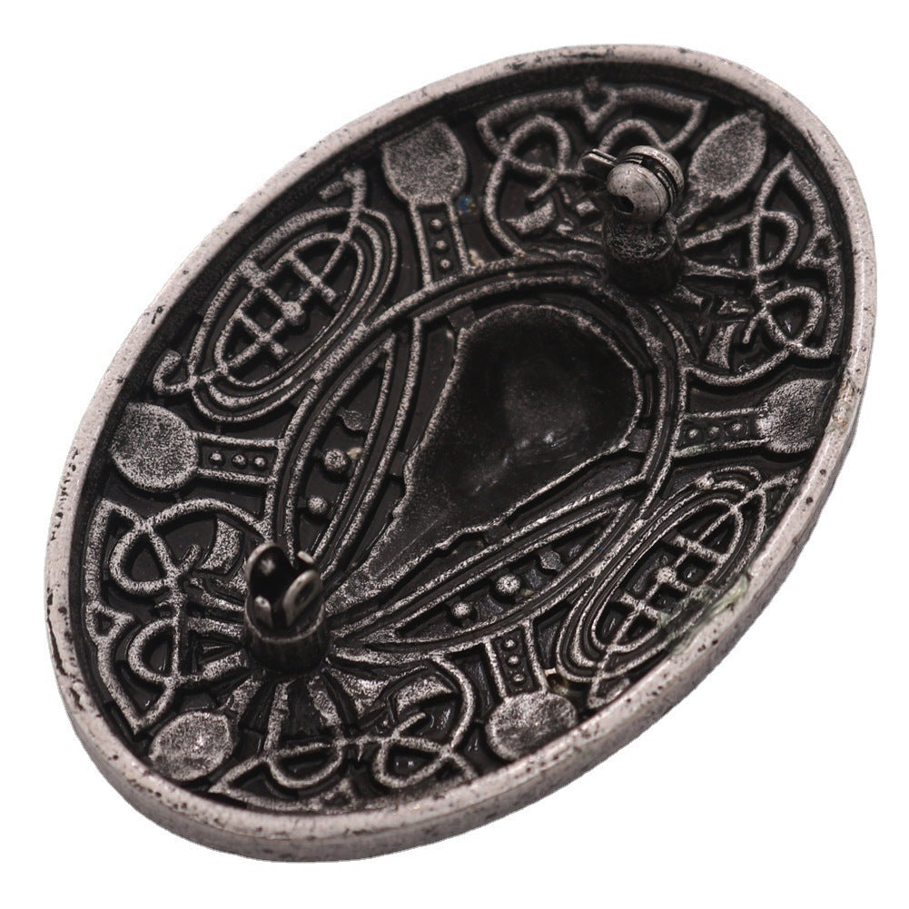 Men's Crow Brooch Nordic Myth Men's Charm