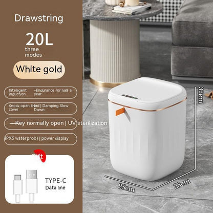 Smart Trash Can with Lid Automatic Induction