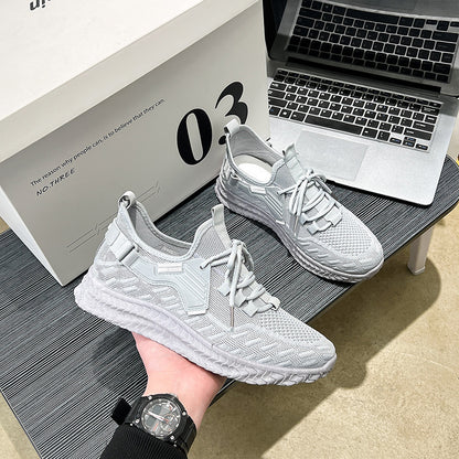 Men's Mesh Breathable Flyknit Running Shoes