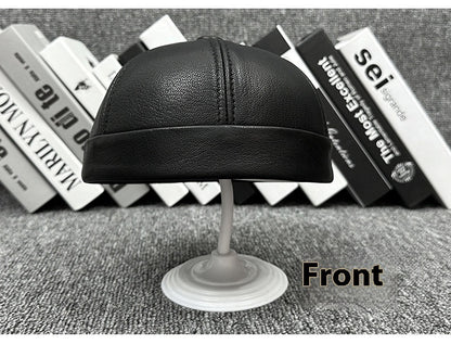 Outdoor Sheepskin Autumn Winter Leather Hat