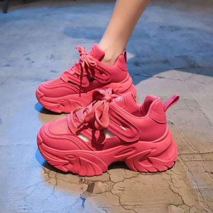 Height Increasing Thick Bottom Women's Sports Casual Shoes