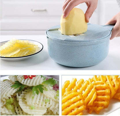 8-in-1 Mandoline Slicer with Strainer and Grater