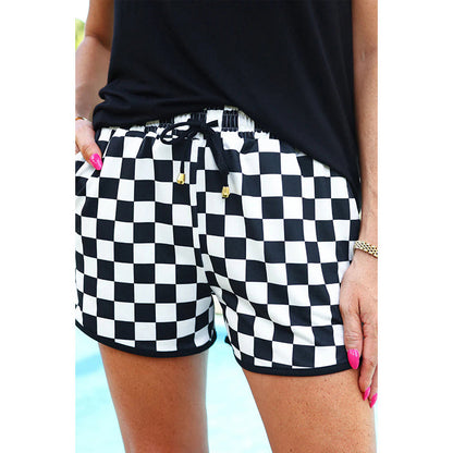Straight Shorts Women's Simple Drawstring