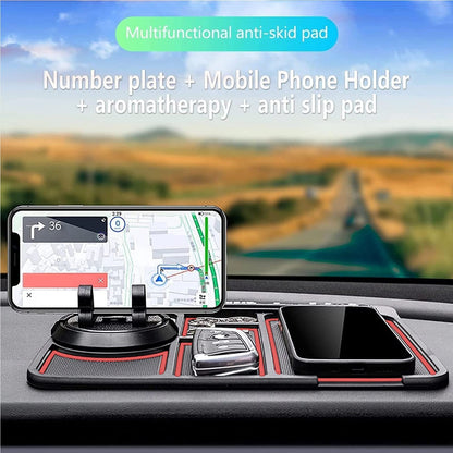 Non-Slip Car Phone Pad with Parking Number Card