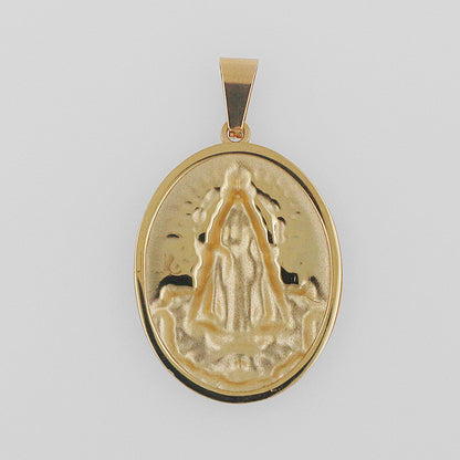 Stainless Steel Retro Mother-Son Pendant