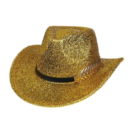 Party Dance Fluorescent Big Brim Colorful Cowboy Hat