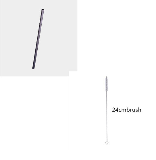 Reusable Metal Heart-shaped Drinking Straws Set