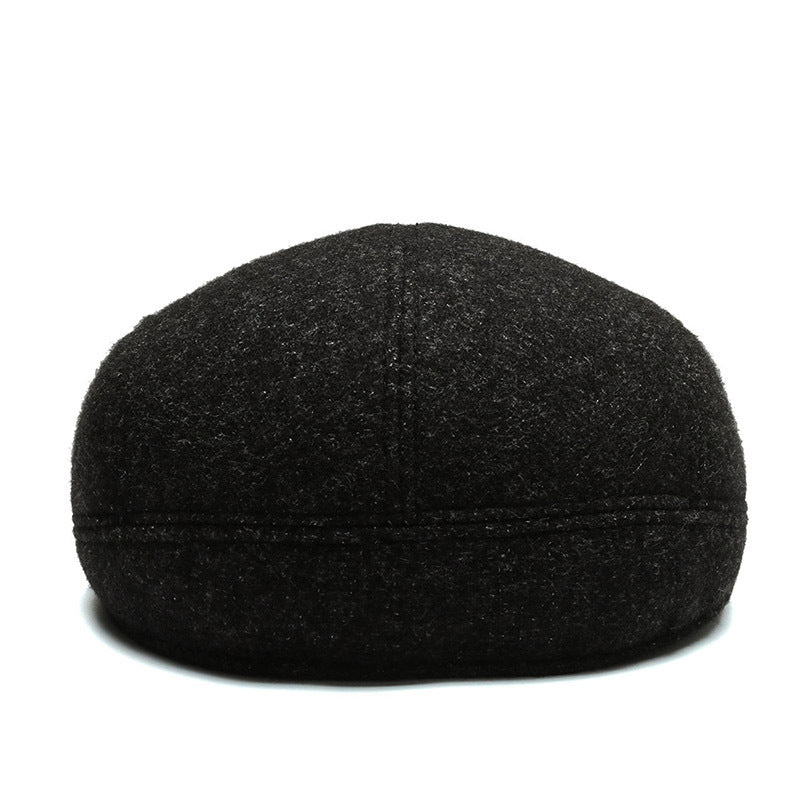 Outdoor Cycling Warm Short Brim Beret Ear Protection Hat