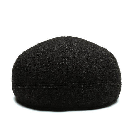 Outdoor Cycling Warm Short Brim Beret Ear Protection Hat