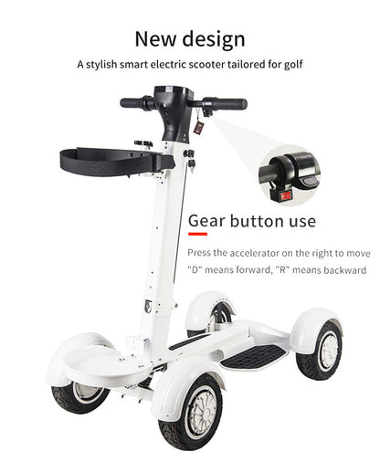 Four Wheel Electric Golf Folding Scooter