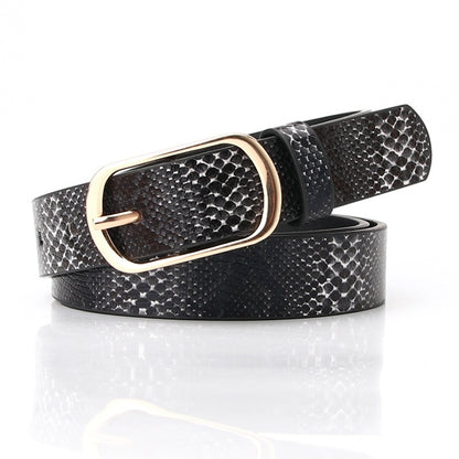Fashion All-matching Pin Buckle Women's Belt