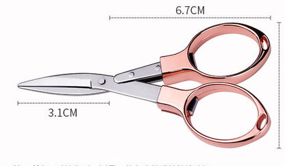 Mini Stainless Steel Folding Scissors Keychain - Fishing & Camping Tool