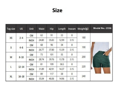 Tight High Waist Women's Fashion Shorts