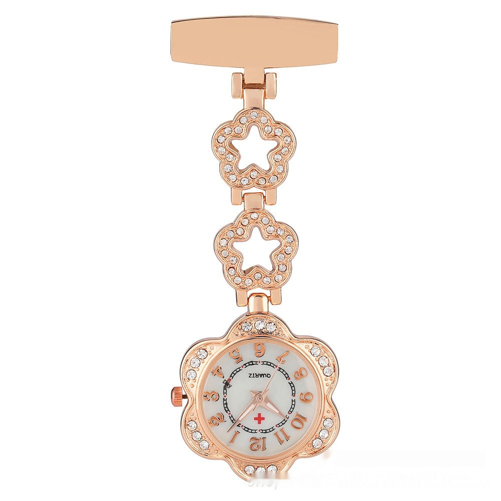 Diamond Nurse Pocket Watch