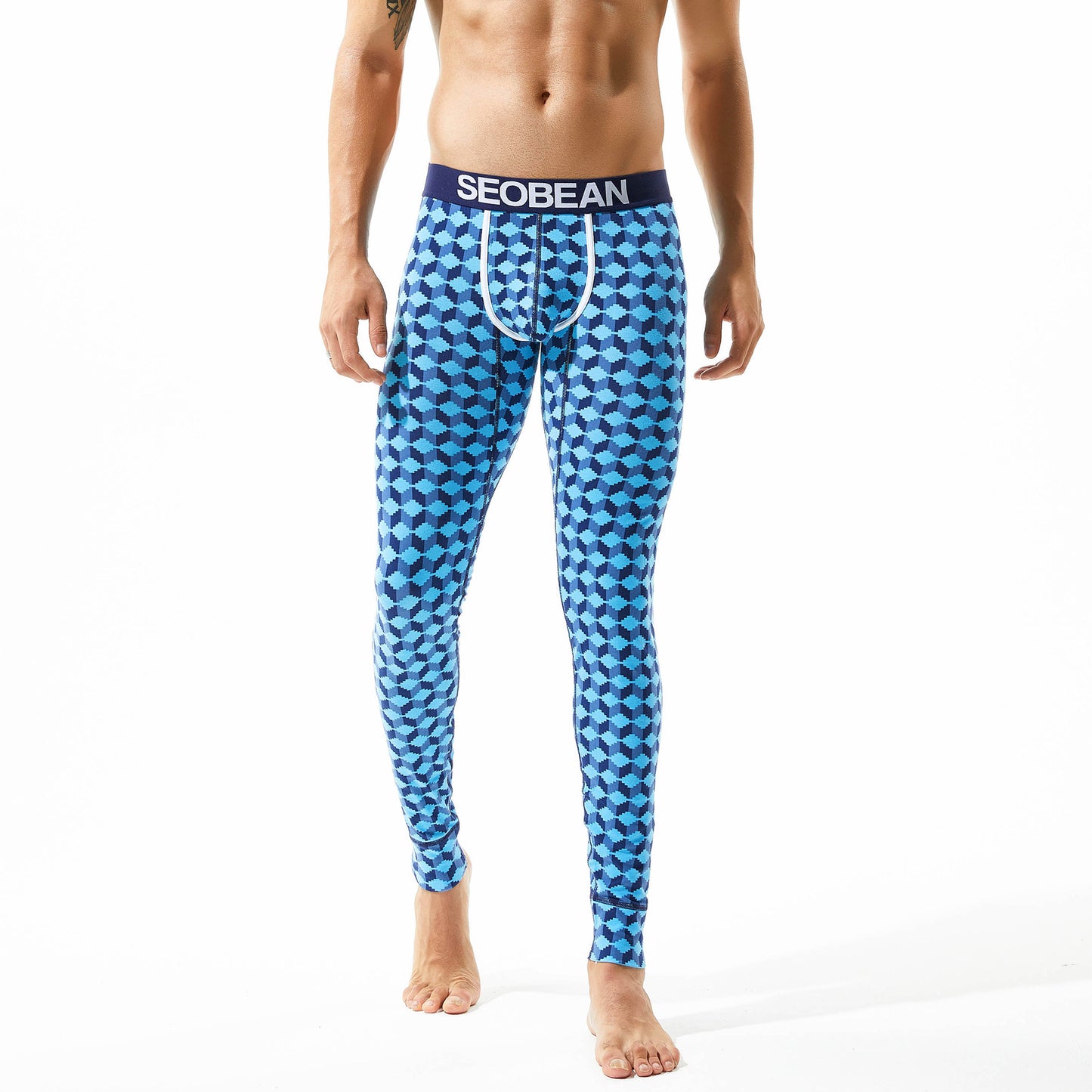 Men's Elastic Breathable Cotton Thermal Long Johns