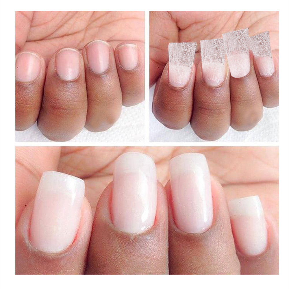 Nail Extension Fiber Set - Gel Repair Liquid with Paper-Free Support