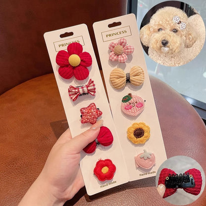 Portable Home Cartoon Creative Mini Dog Hairpin