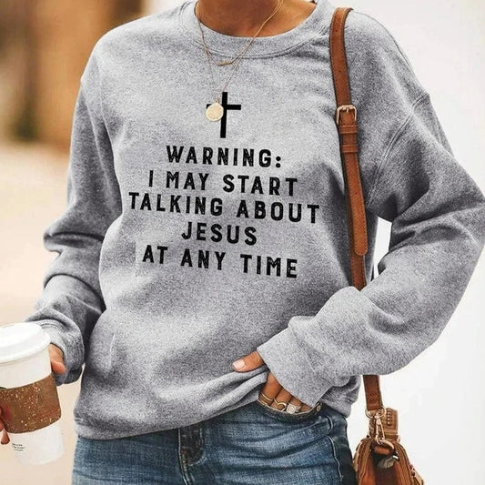 Women's Cross Pattern Long Sleeve Sweater