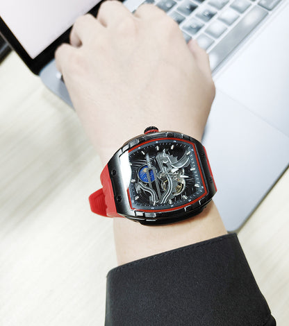 Men's Luminous Waterproof Skeleton Watch