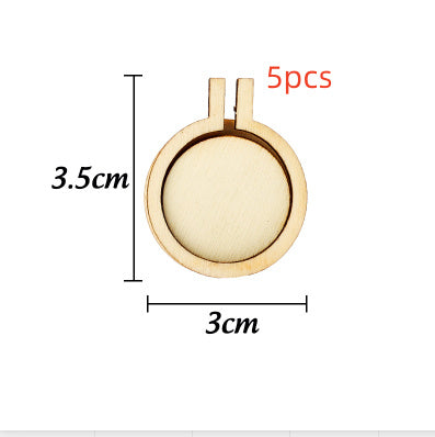 Wooden Mini Embroidery Frame Ornament