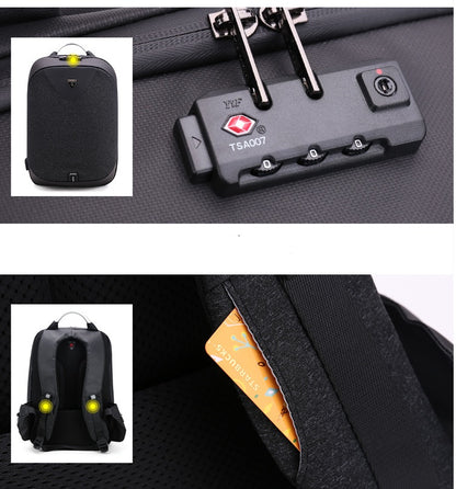 Anti-Theft 15.6-Inch Laptop Backpack: Versatile British-Style Business Bag