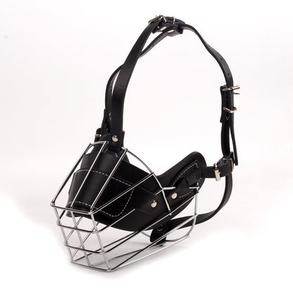 Dog Muzzle Adjustable Basket Soft Straps Rubber Pet Anti-bite Muzzle
