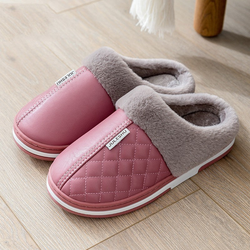 Elderly Cotton Slippers Winter Waterproof For Home Use