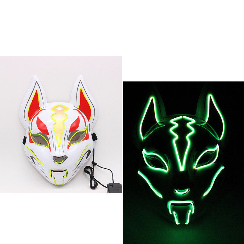 Glowing Cat Face Mask Demon Slayer Cosplay Props